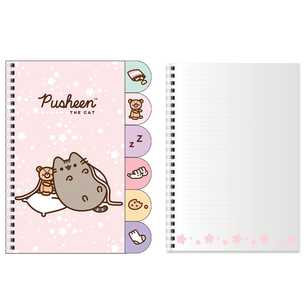 Блокнот "Pusheen. The cat", А5, 60 листов, в клетку, розовый