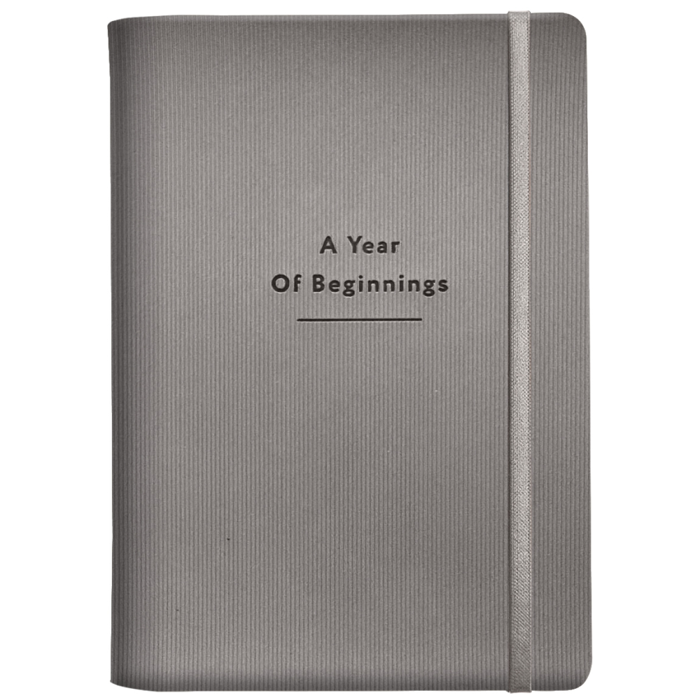 Ежедневник датированный "Intent" 2026, А5, 352 страницы, серый