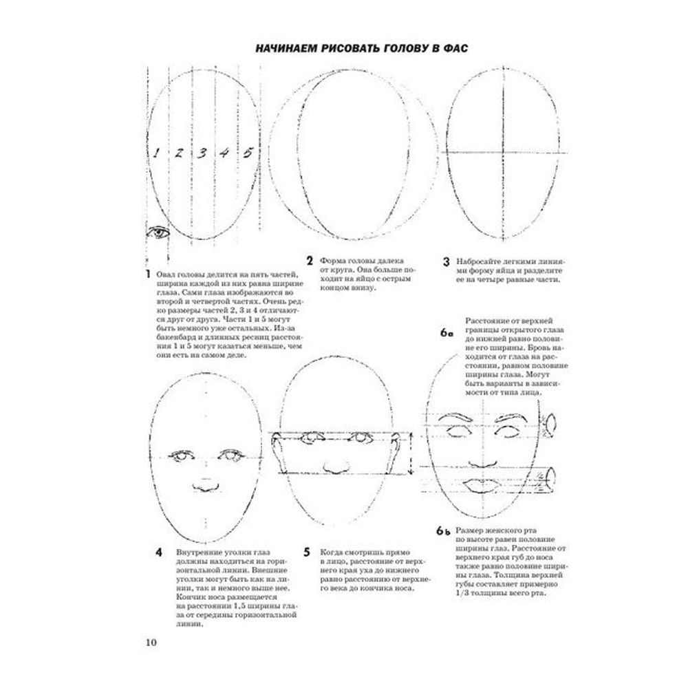 Книга "Как рисовать голову и фигуру человека", Джек Хамм - 8