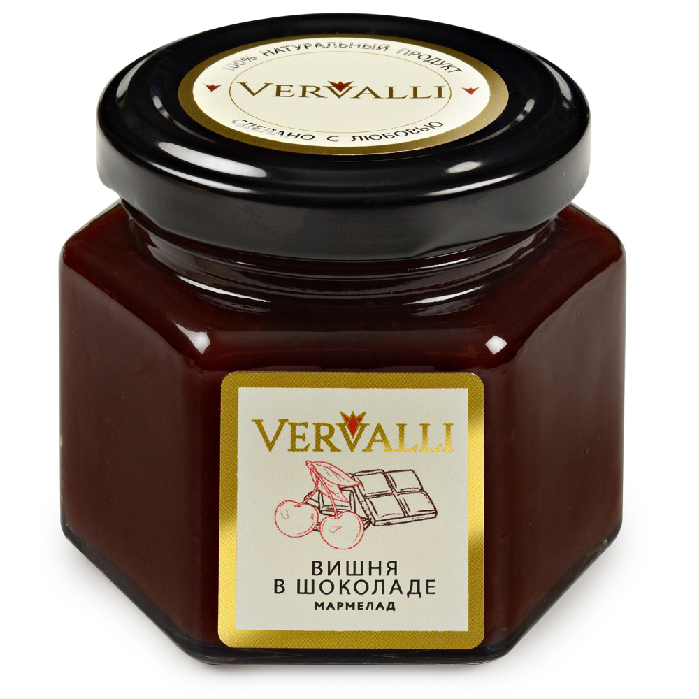 Мармелад "Vervalli", 120 гр, вишня в шоколаде