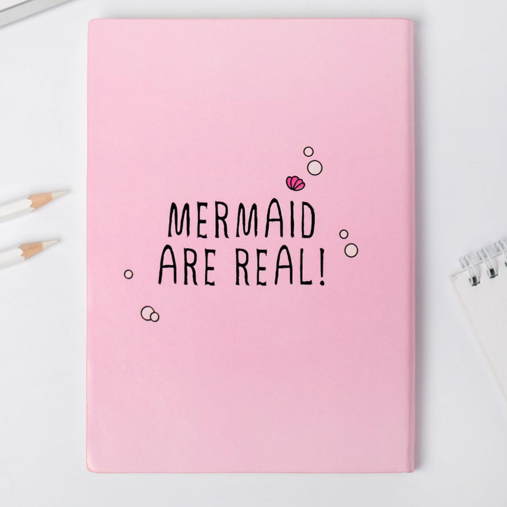 Ежедневник недатированный "I am a mermaid", А5, 192 страницы, розовый - 6
