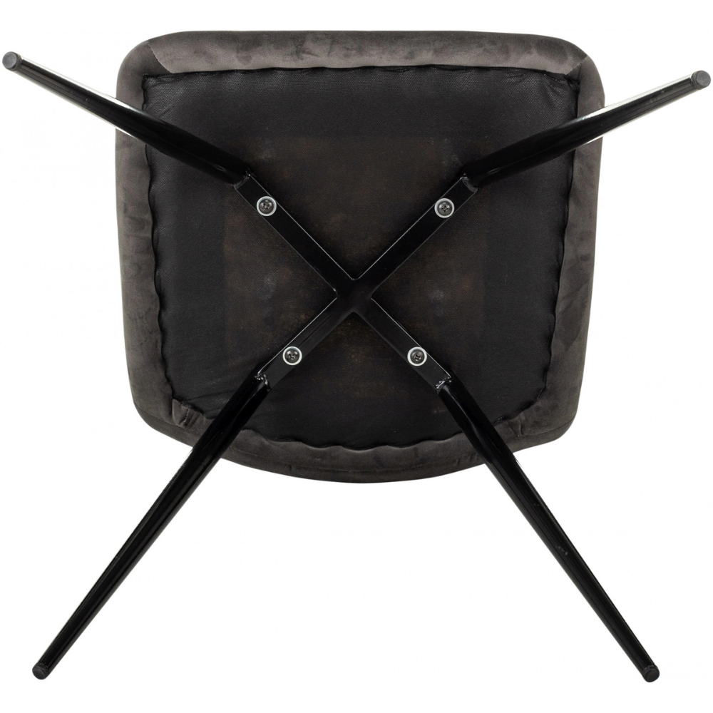 Стул Бюрократ "CH-K1_2", ткань, тёмно-серый, металл, комплект 2 штуки - 10