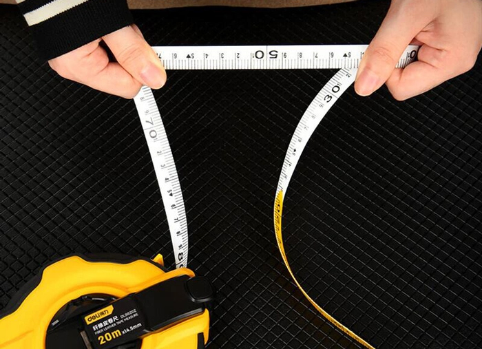 Рулетка "Deli 9920", 20 м, желтый, черный