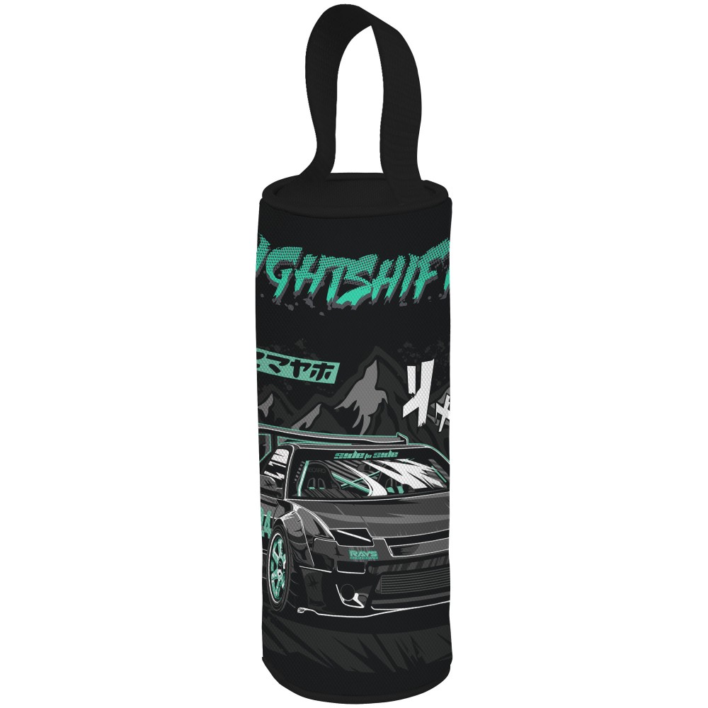 Пенал "Shifter", 1 отделение, черный, мятный