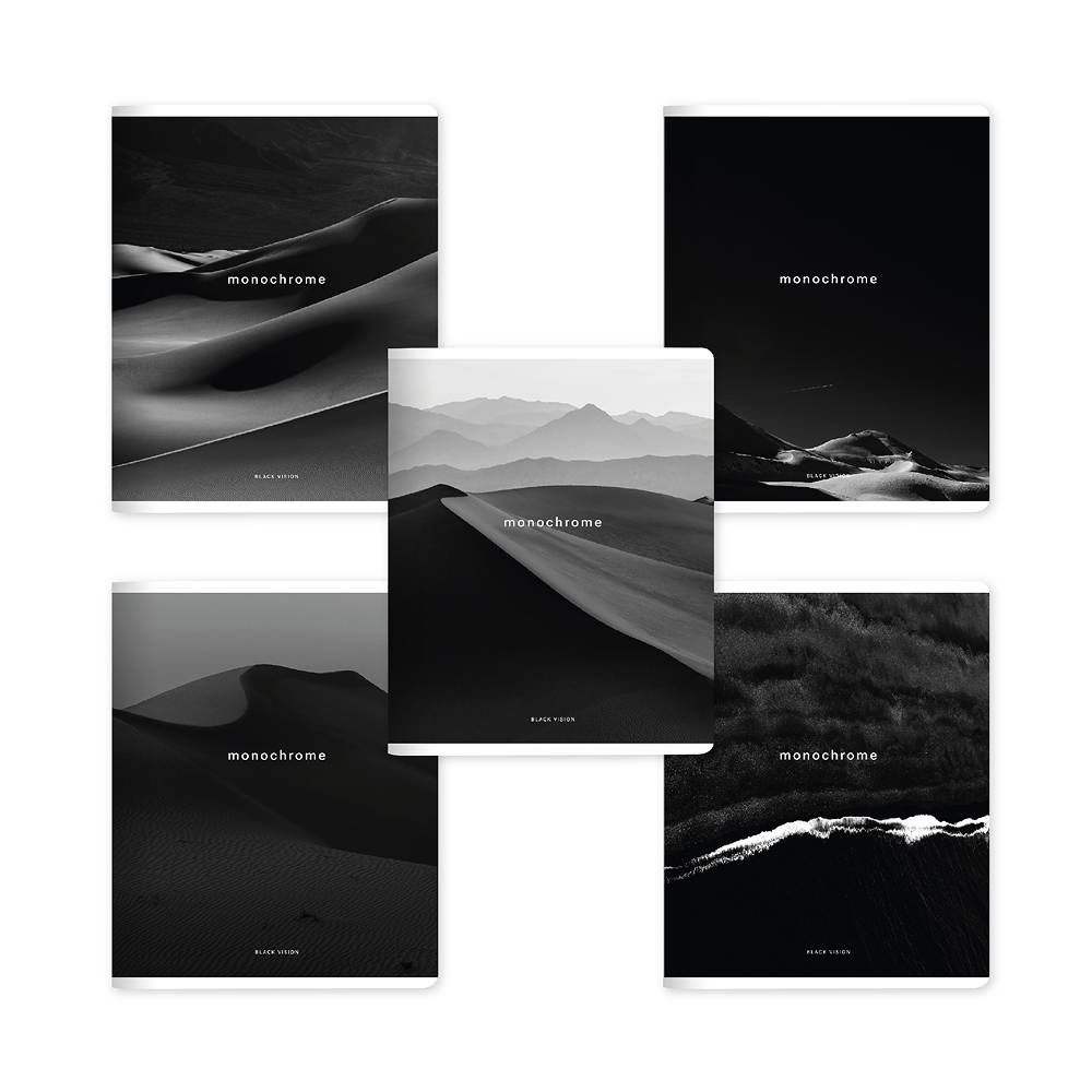 Тетрадь "Dune", A5, 18 листов, клетка, скоба сбоку, ассорти