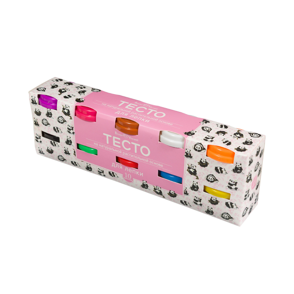 Тесто для лепки "HappyColor", 10 цветов, 200 гр. - 2