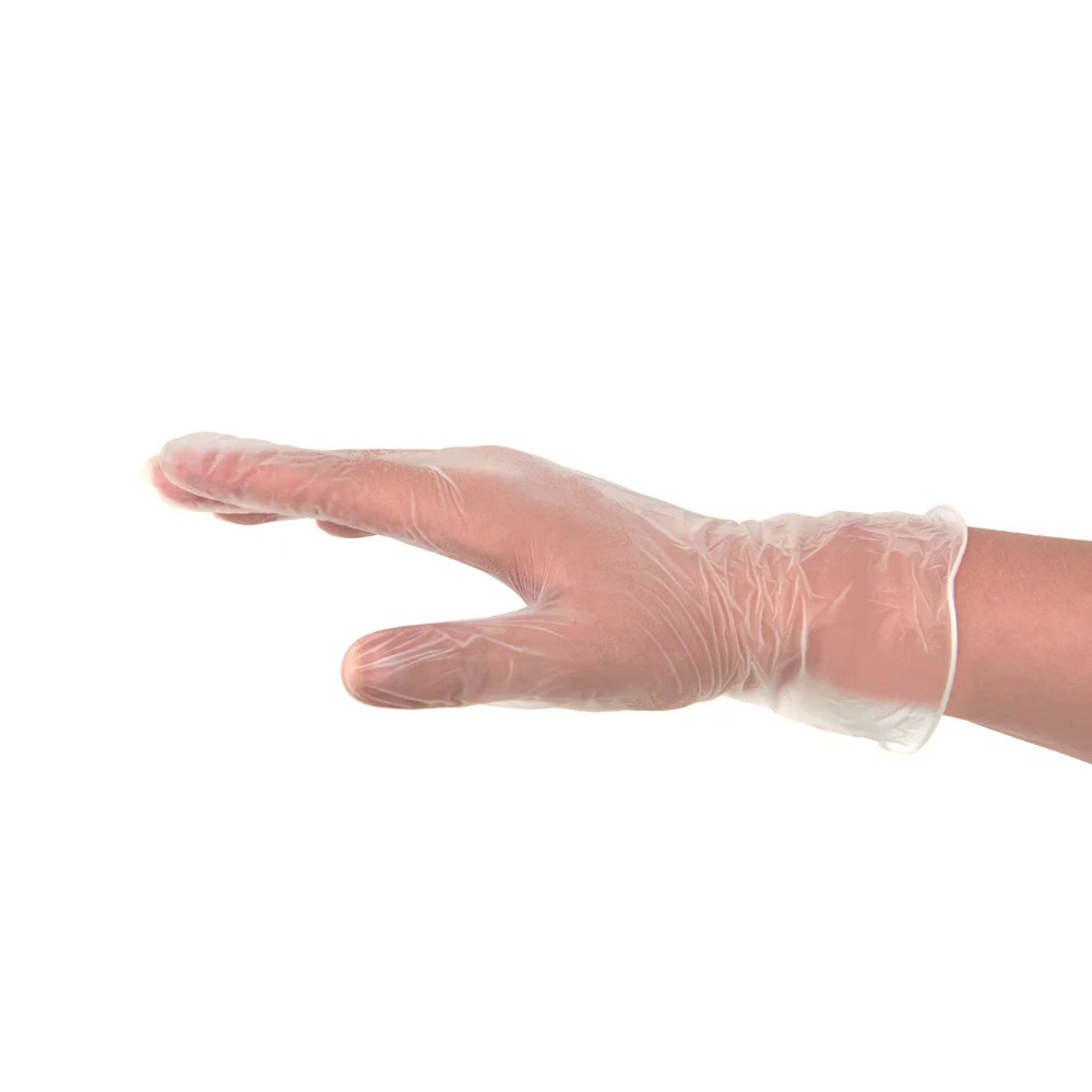 Перчатки виниловые Zaubex, одноразовые, р-р M, 100 шт/уп, прозрачный, -30%