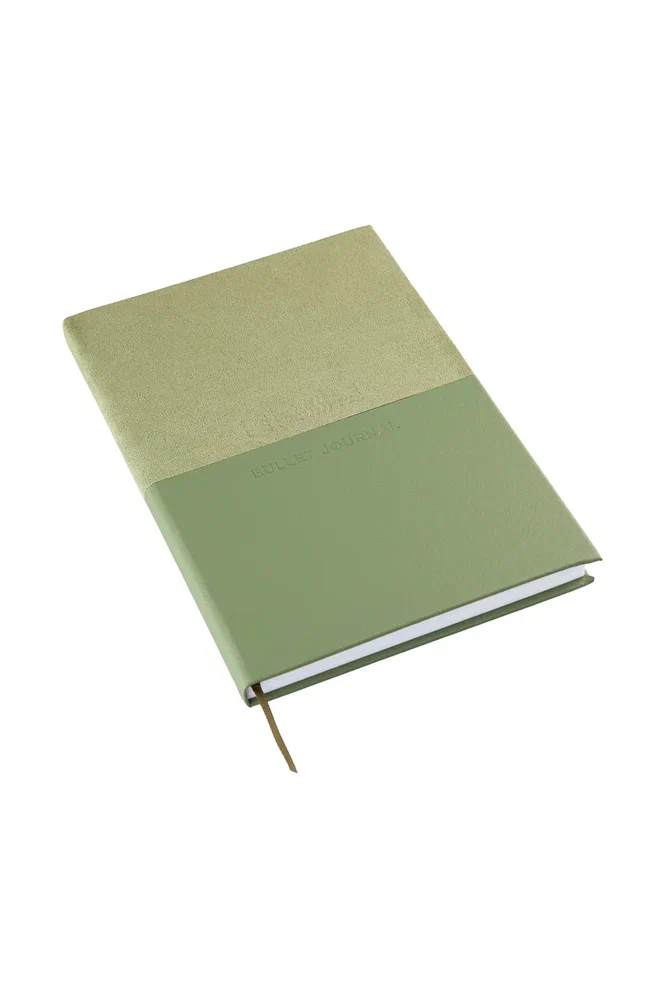 Блокнот "Стихия. Bullet Journal", А5, 80 листов, в точку, оливковый - 5