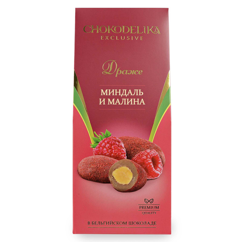 Драже "Миндаль и малина", 100 гр., в коробке