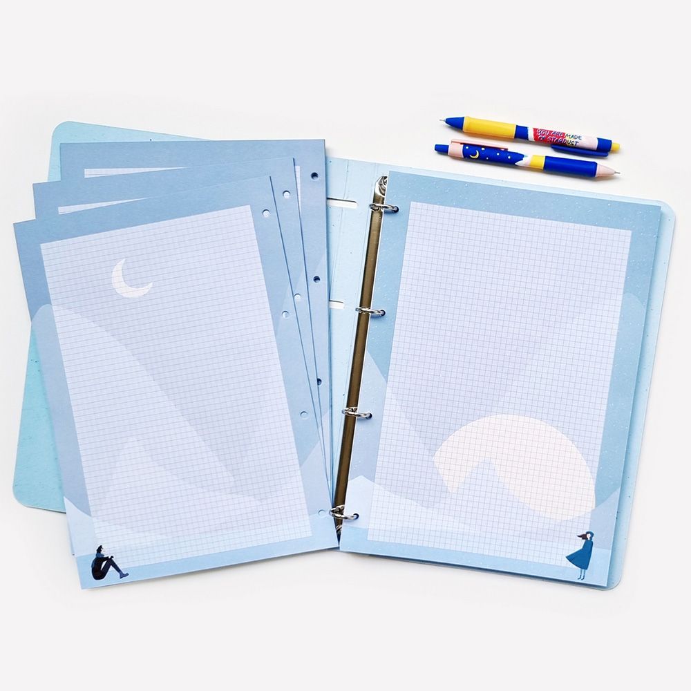 Сменный блок для тетради на кольцах "Golden sun", A4, 50 листов, клетка  - 3