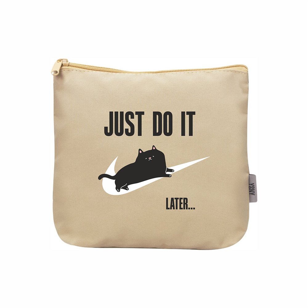 Косметичка «Just do it», бежевый