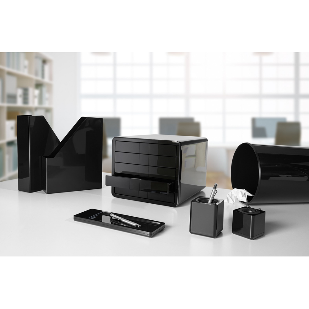 Блок из 5-и лотков закрытый "iBox", закрытый, черный - 3