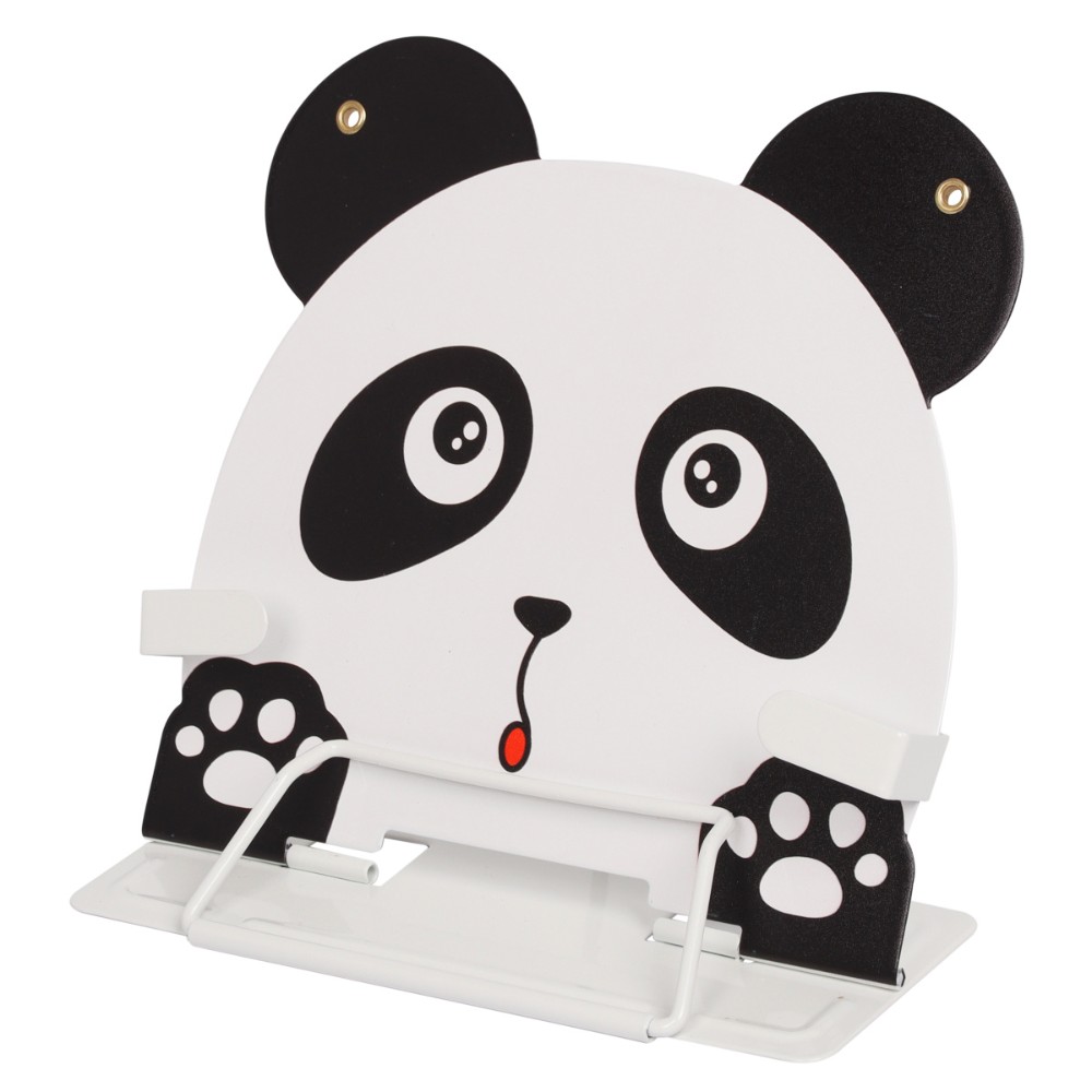 Подставка для книг "Панда", металл, белый, черный
