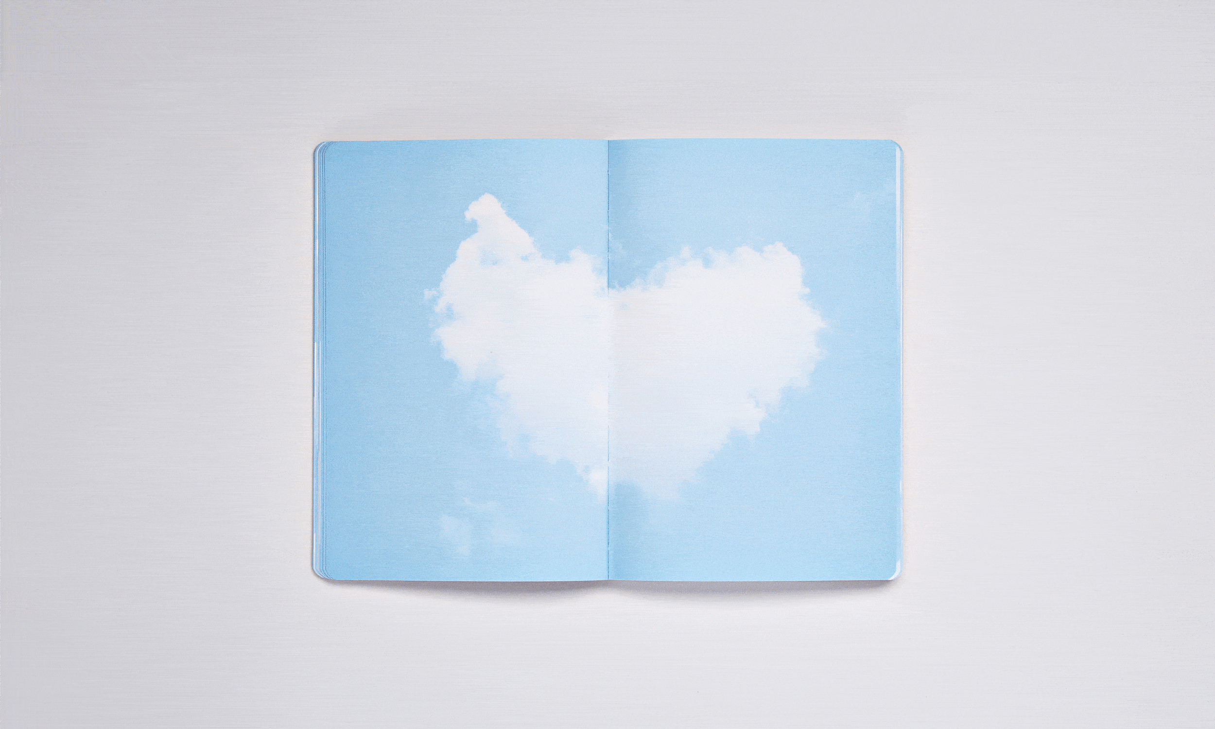 Блокнот "Inspiration Book M Cloud Blue", А5, 88 листов, серый, голубой - 4