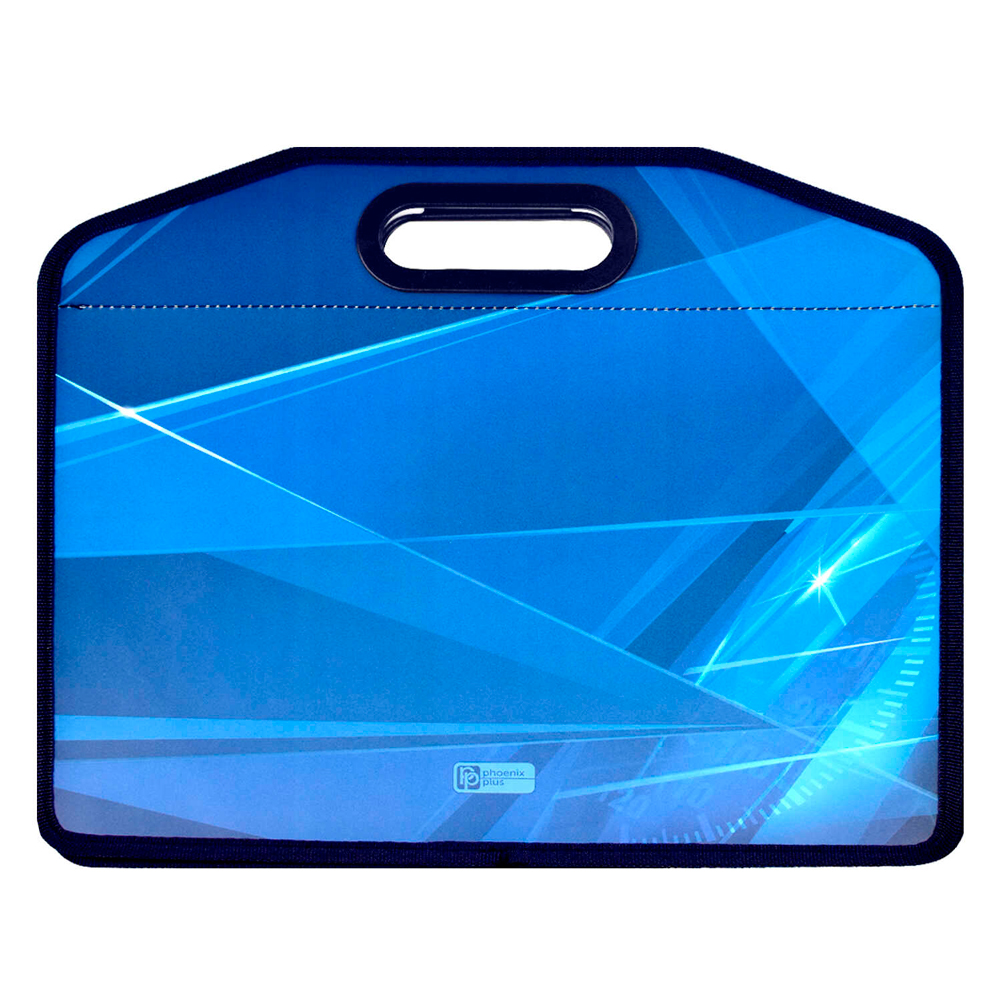 Папка для тетрадей "Мегаскорость", А4, на молнии, пластик, голубой - 4