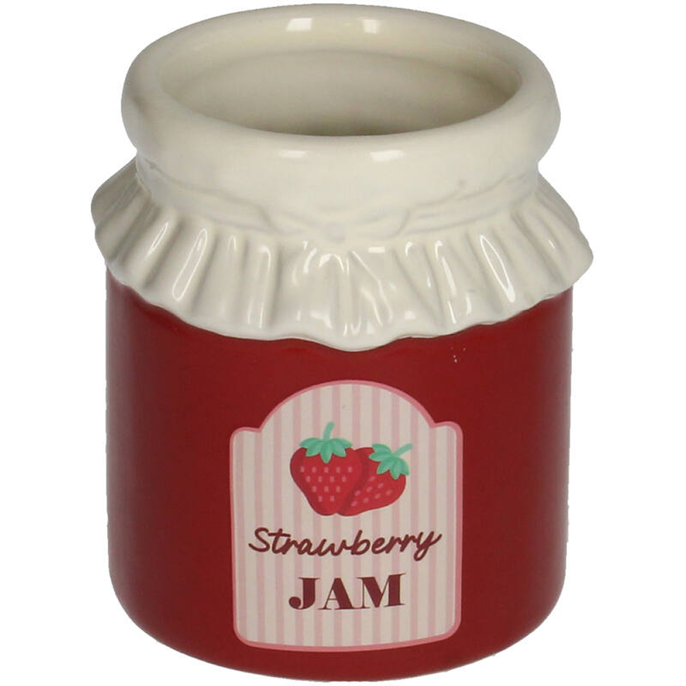 Кашпо керамическое "Strawberry Jam", 8.5х8.5х9.7 см, красный