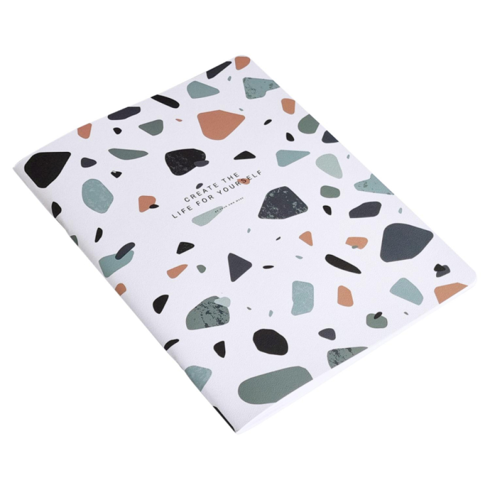 Тетрадь "Terrazzo", А4, 48 листов, клетка, голубой - 3