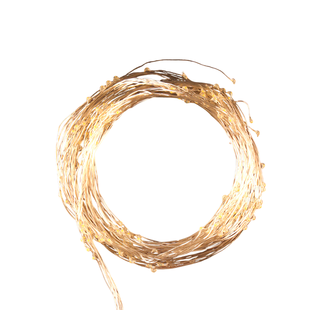 Гирлянда электрическая LED "Занавес. Роса", тепло-белый