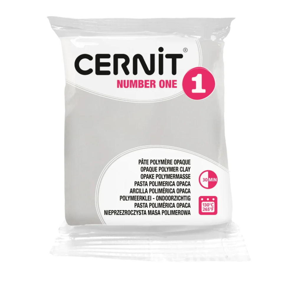 Полимерная глина "Cernit № 1 (Number One)", 56 г, 027 белый непрозрачный