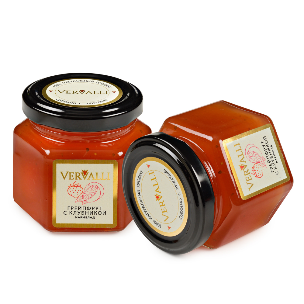 Мармелад "Vervalli", 120 гр, грейпфрут с клубникой - 2