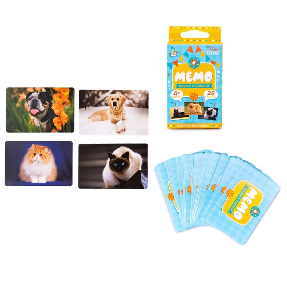 Игра настольная "МЕМО. Кошки и собаки" - 4