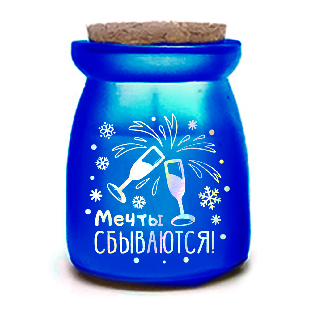 Свеча декоративная ароматизированная "Голография яркая", ассорти - 8