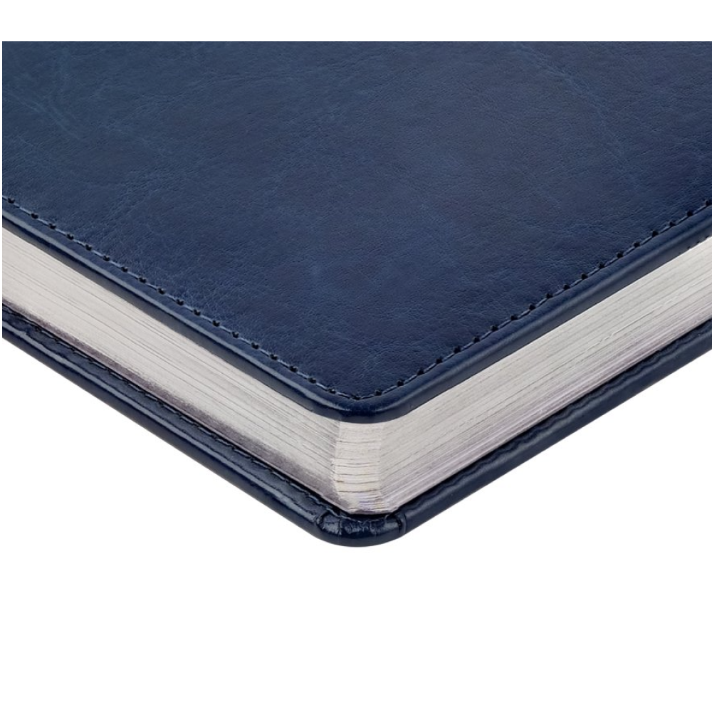 Ежедневник датированный А5 "Sidney Nebraska" 2026, синий, срез серебристый  - 5