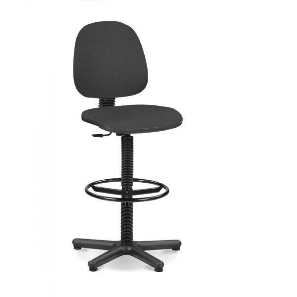 Кресло для персонала "Regal GTS Ring Base STOPKI C-38", ткань, пластик, серый