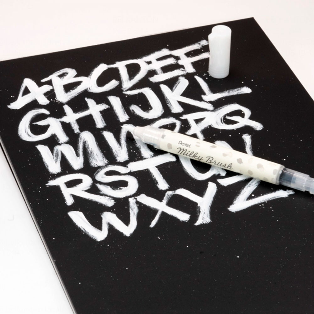 Маркер-кисть "Milky Brush", оранжевый пастельный - 5