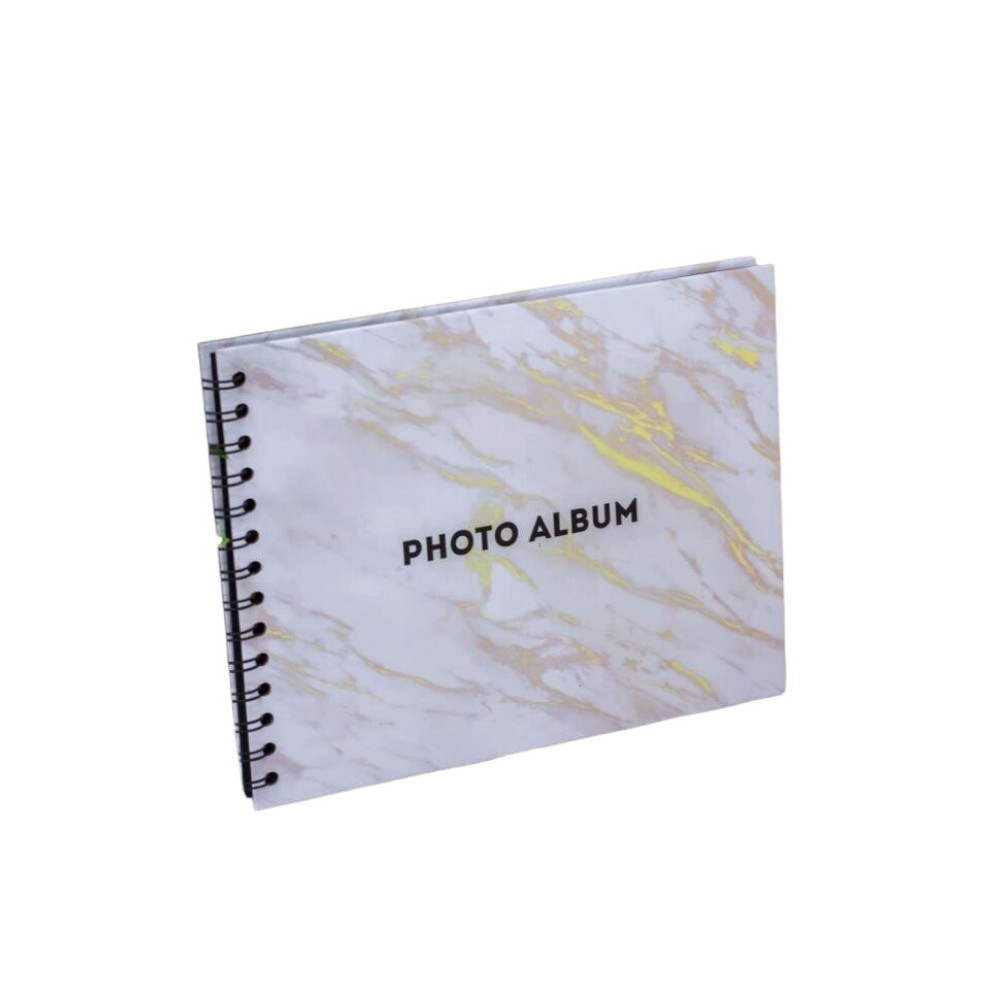 Альбом для фото "White gold marble", 24,5х19 см, 20 страниц, розовый