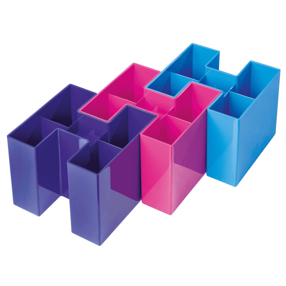 Подставка для канцелярских мелочей "Bravo", 109x90x109 мм, фиолетовый - 3