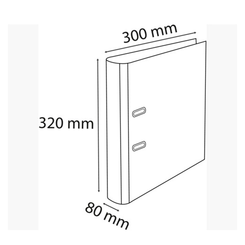 Папка-регистратор "Exacompta Aquarel", А4, 80 мм, картон, ассорти - 12