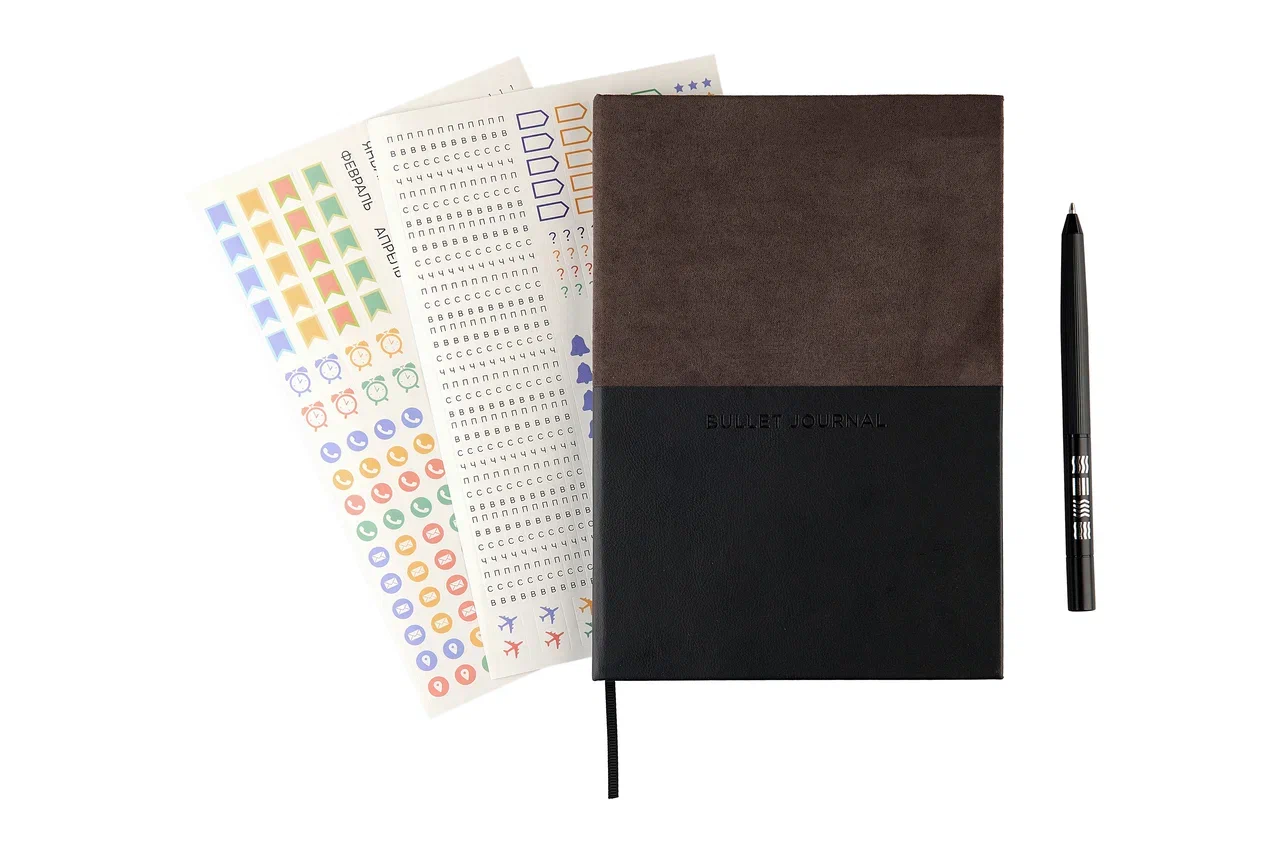 Блокнот "Стихия. Bullet Journal", А5, 80 листов, в клетку, черный - 16