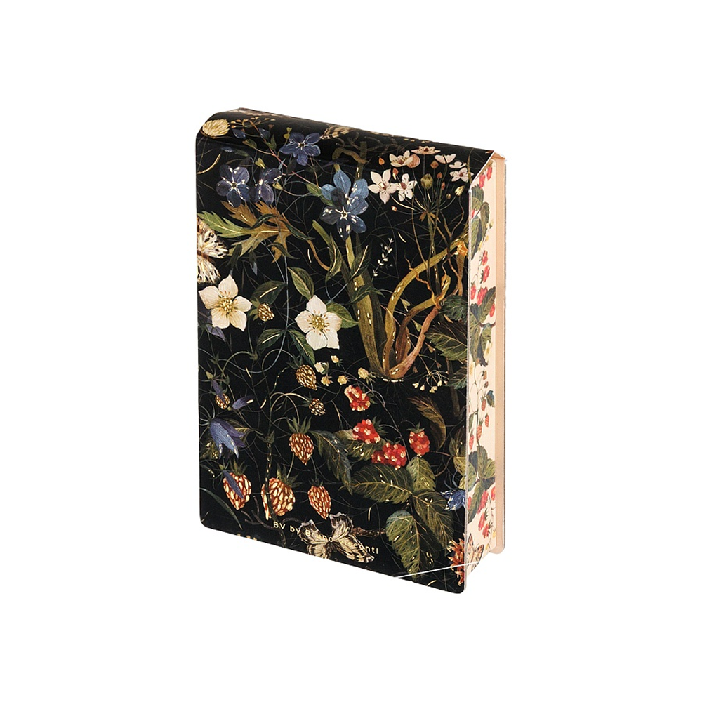 Блокнот "Flora. Лесные ягоды", A6, 250 листов, нелинейный, склейка сверху, черный, зеленый