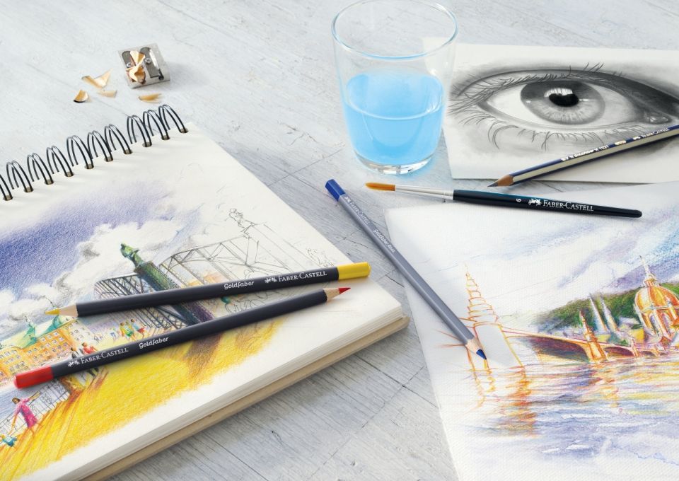 Карандаши цветные "Goldfaber", 36 шт., металлическая упаковка