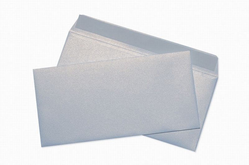 Конверт самоклеящийся "Coctail" с отрывной лентой, dl, 1 шт, металлик белое золото