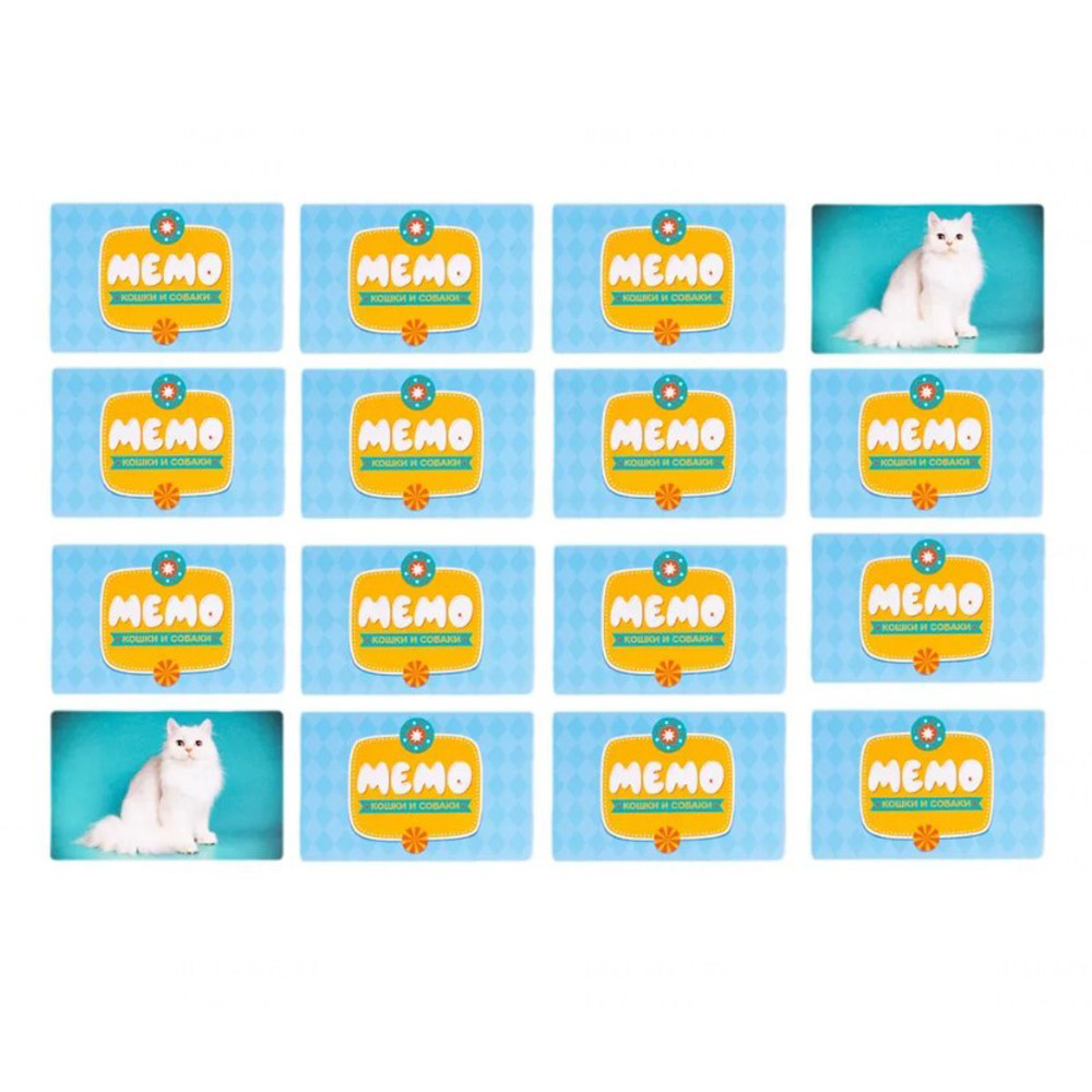 Игра настольная "МЕМО. Кошки и собаки" - 6