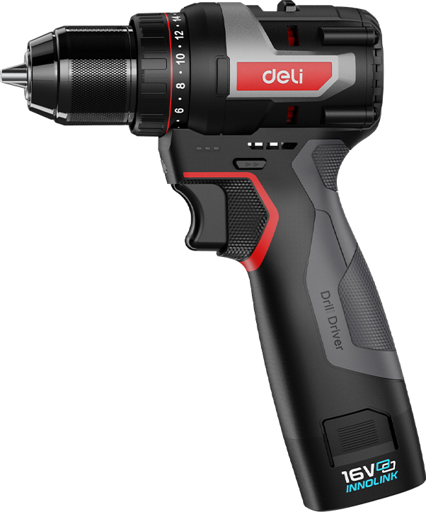 Аккумуляторная дрель-шуруповерт Deli RS EDE-DZ16-1D2 16 В, 45 Нм, 2 АКБ, 2 Ач, сумка - 3