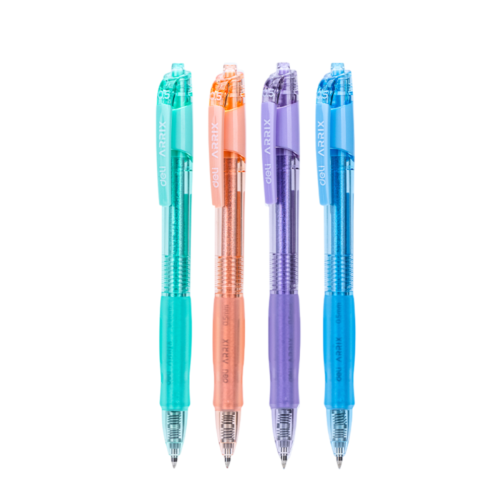 Ручка роллер "Arrix", 0.5 мм, ассорти, стерж. синий