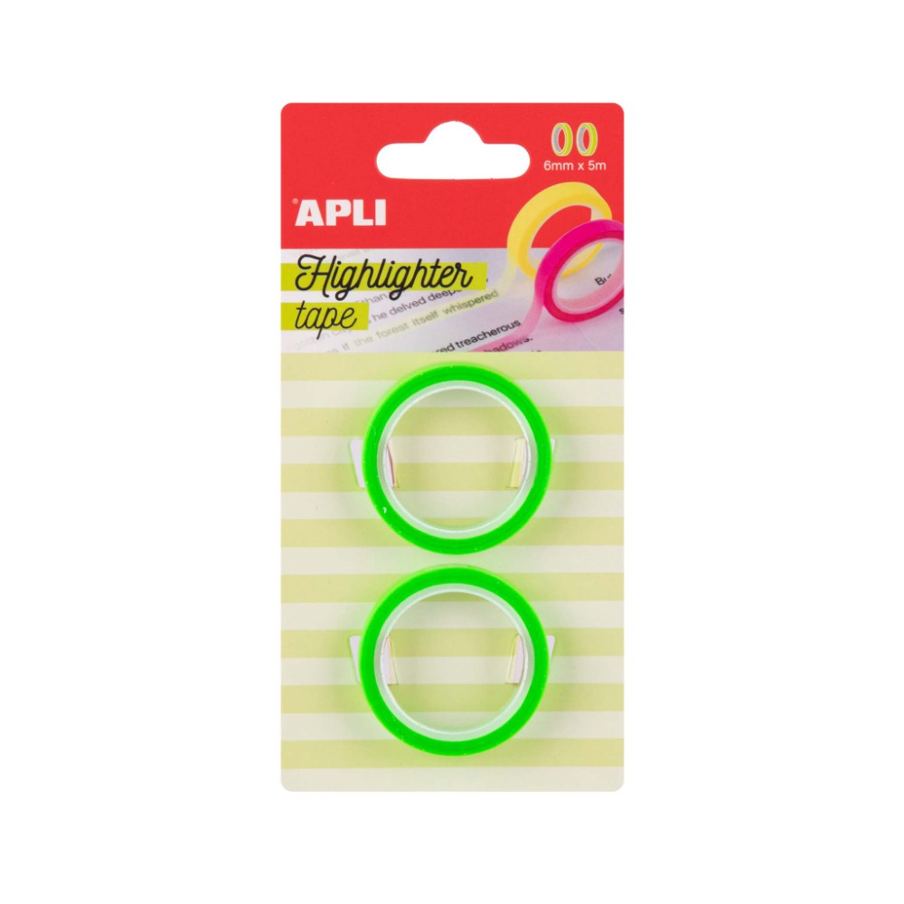 Лента-текстовыделитель "Apli", ассорти - 3