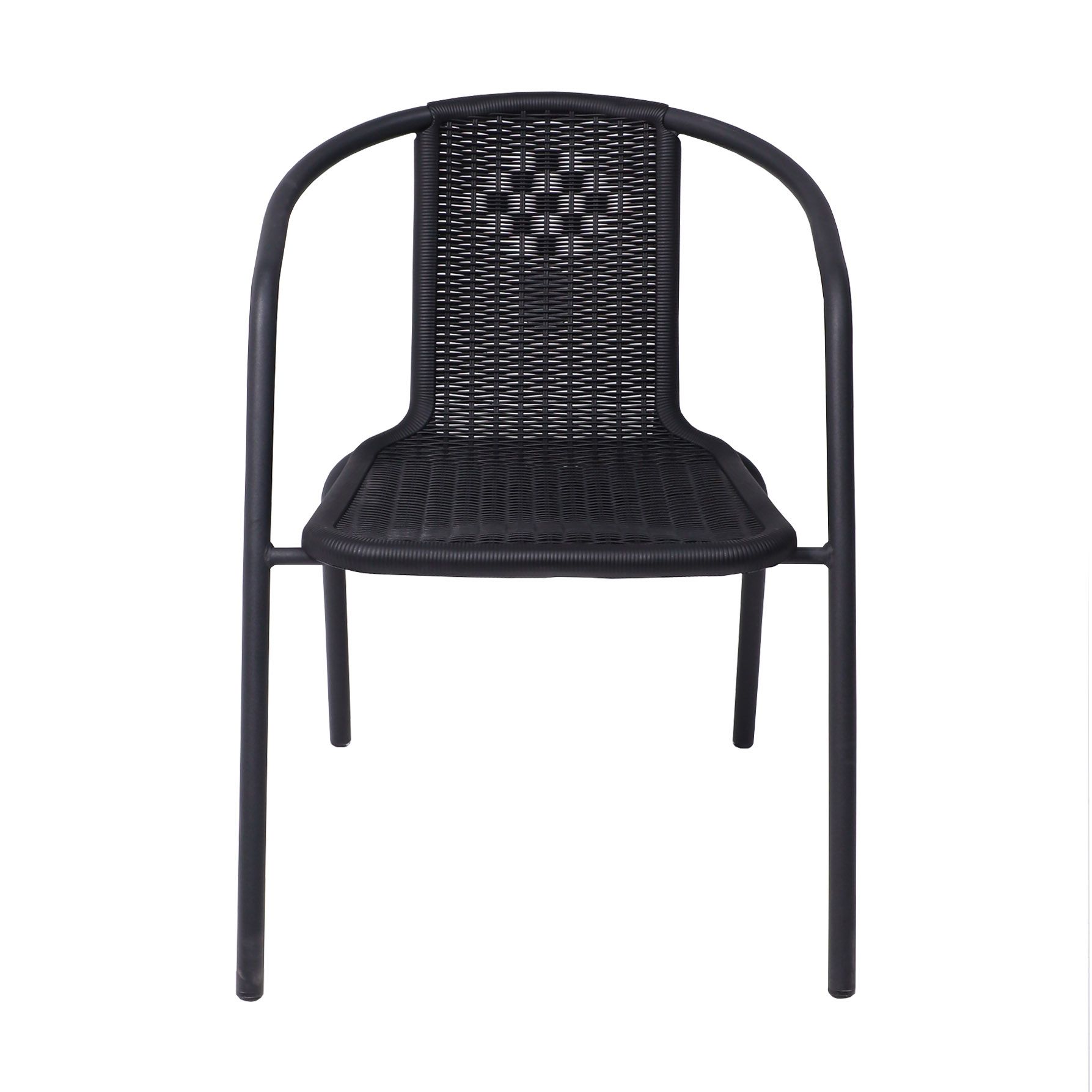 Кресло садовое AksHome RVERONA, PP, черный, сталь-черная - 8