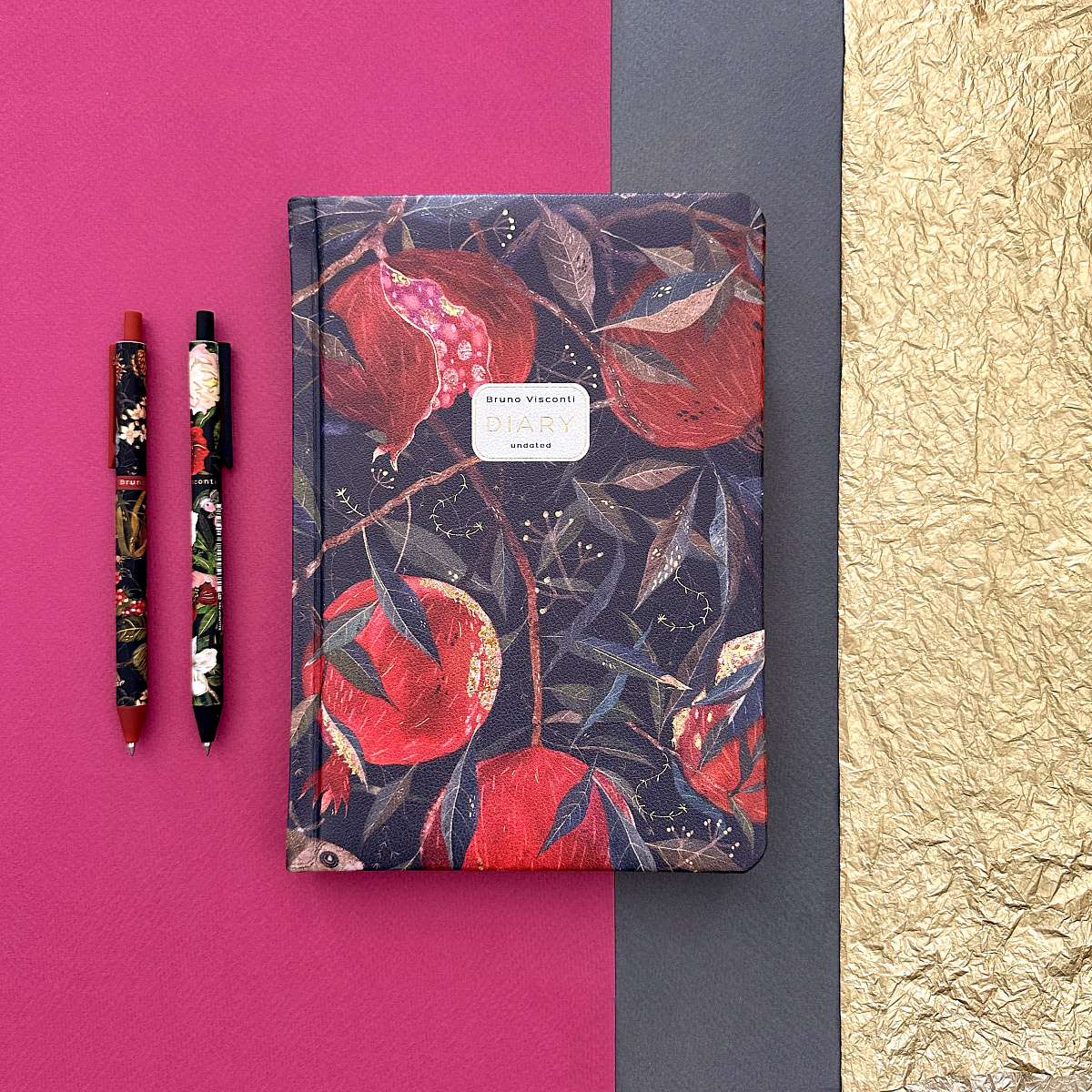 Ежедневник недатированный Bruno Visconti "Гранат", А5, 240 страниц, разноцветный - 6