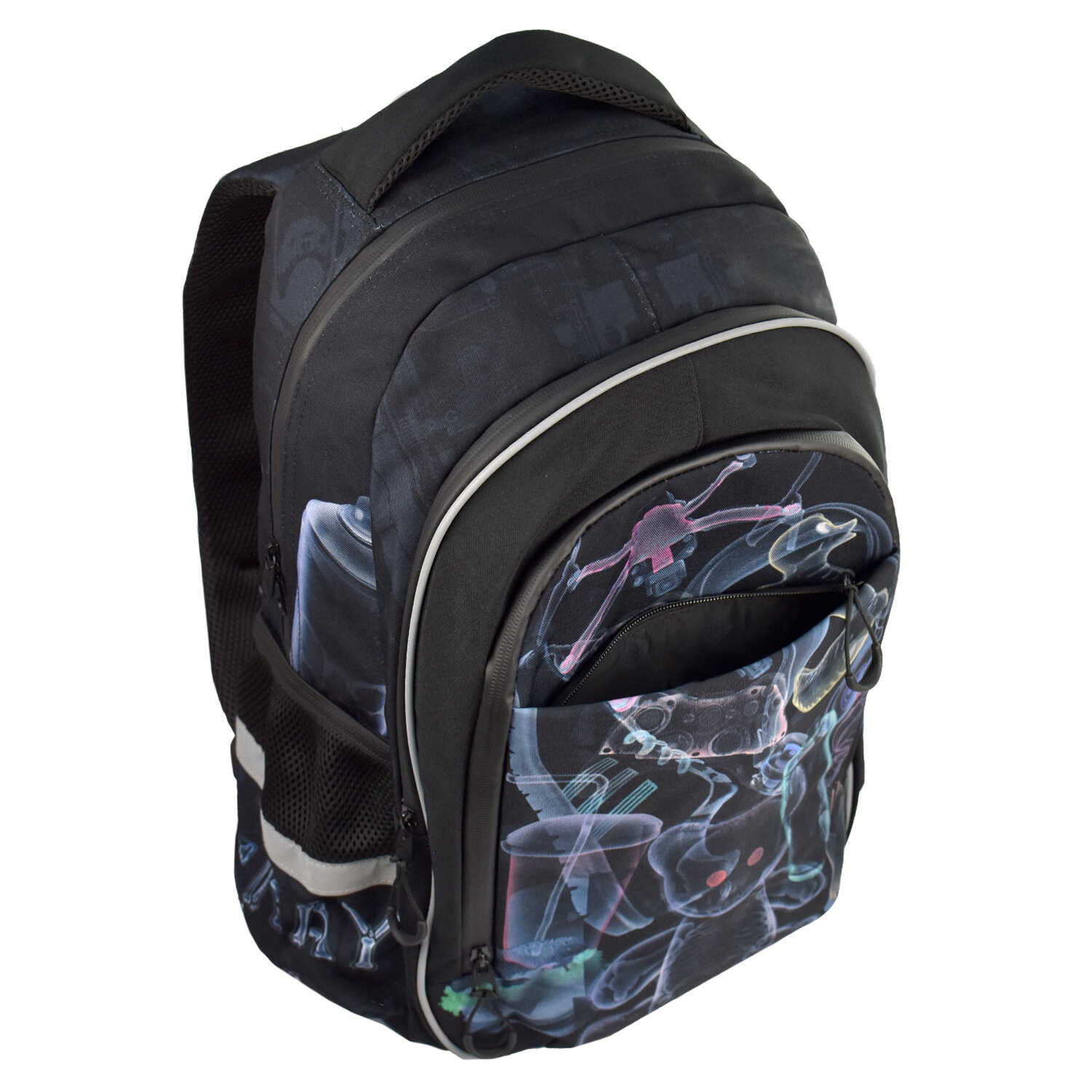 Рюкзак молодежный Феникс+ "Рентген"с уплотненной спинкой, черный - 5