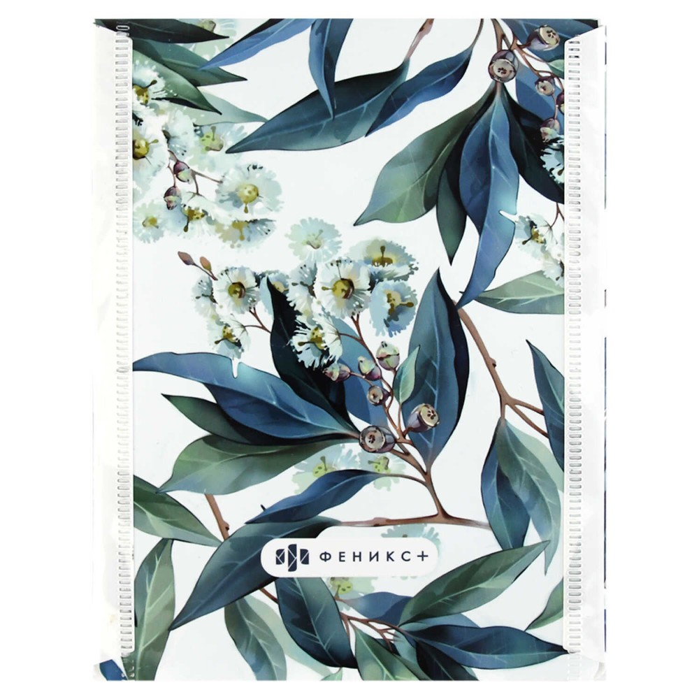 Папка-конверт на кнопке "Эвкалипт", С6, зеленый, белый - 4