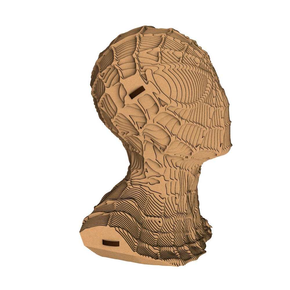 Пазл картонный 3D "Бюст Человек-Паук" - 3