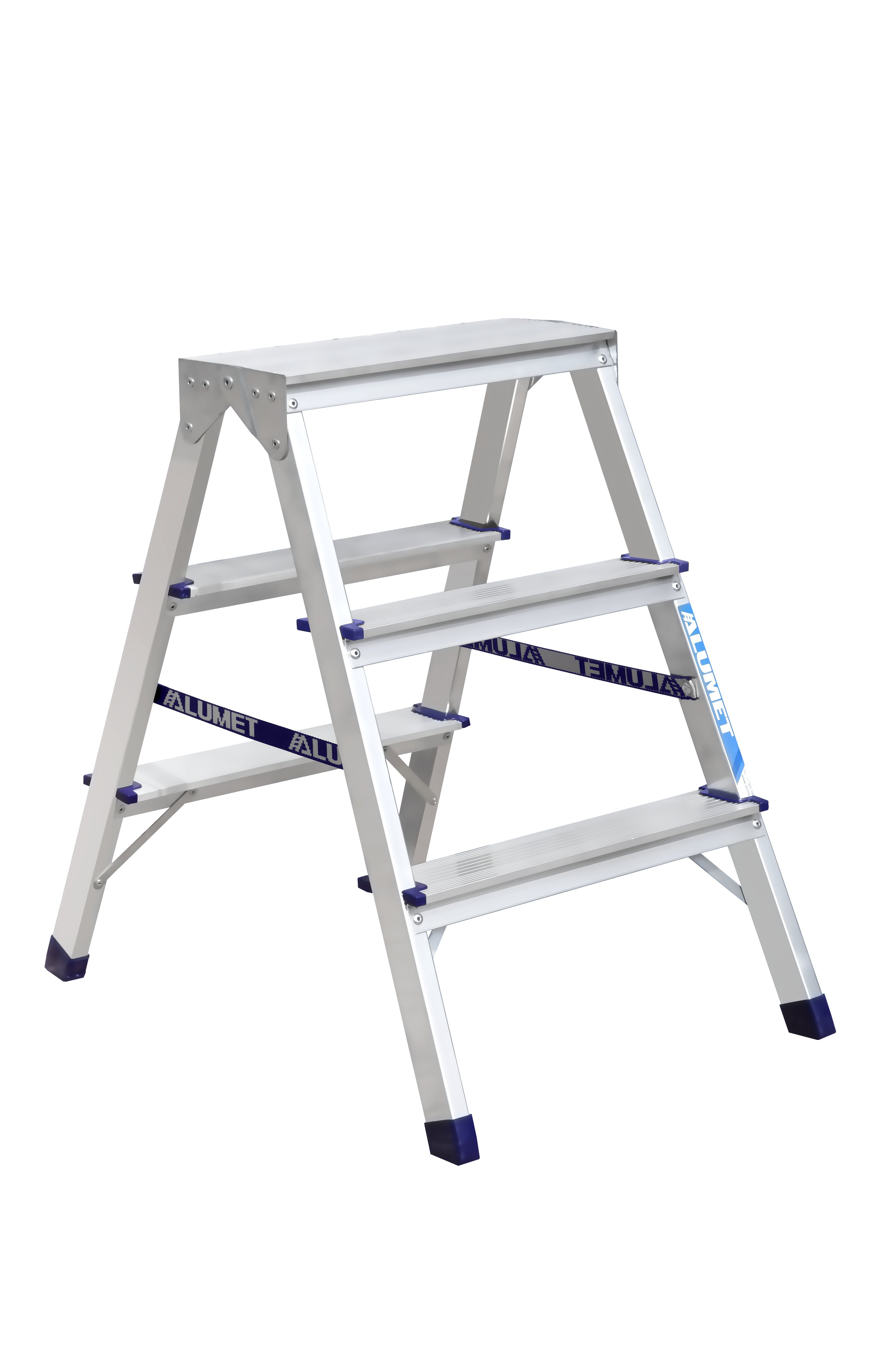 Стремянка бытовая "Алюмет" двухсторонняя А7203