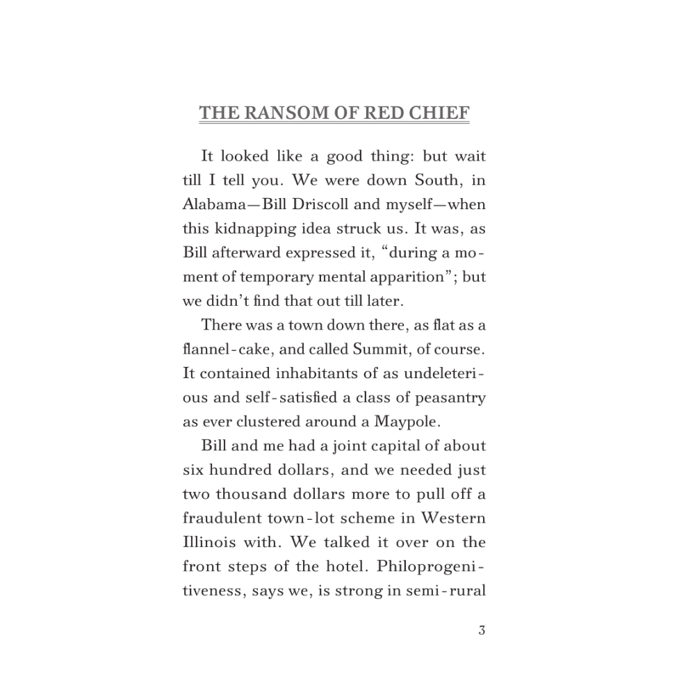 Книга на английском языке "The Ransom of Red Chief and other stories", О. Генри
