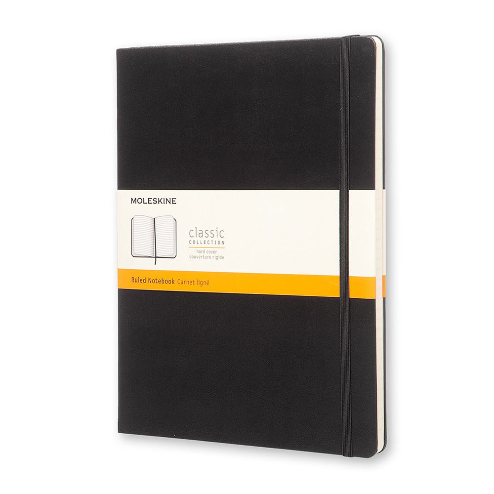 Блокнот "Classic Xlarge", А4, 96 листов, линейка, черный