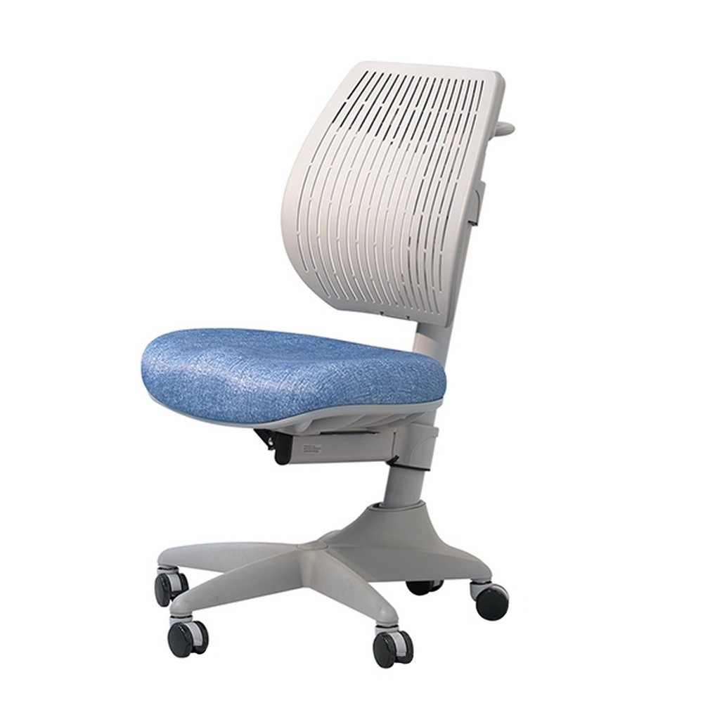 Кресло детское Comf-Pro UR-C3 SPEED ULTRA Chair, пластик, ткань, голубой джинс, пластик, корпус серый, с чехлом салатовым, серый - 3