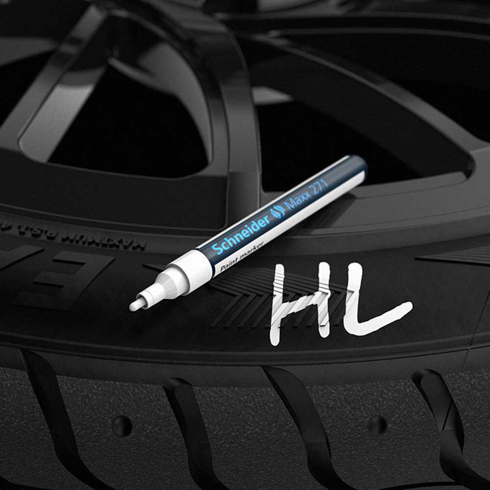 Маркер перманентный на нитрокраске "Schneider Maxx 271", серебро - 4